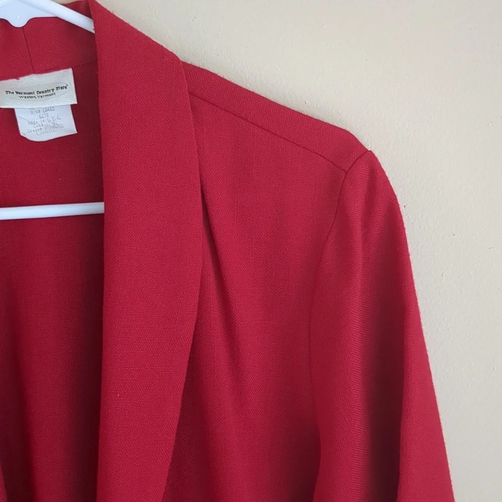 Large The Vermont Country Store Open Front Jacket - Picture 8 of 13